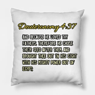 Deuteronomy 4:37 Pillow