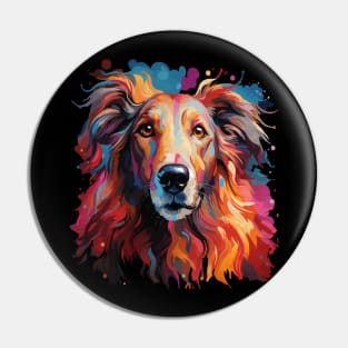 Borzoi Rainbow Pin