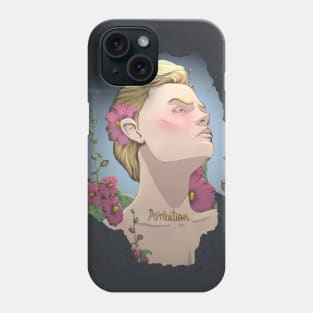 Alcea Rosea and Ambition With Background Phone Case