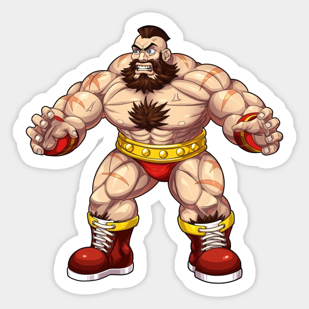 SF2 CHAMPION EDITION ZANGIEF FACE OFF | Sticker