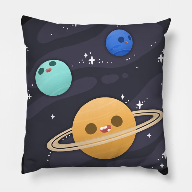 Space Amigos Pillow by ShelboBaggins