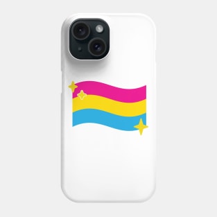 Pansexual Pride Flag Sparkle Emoji Phone Case