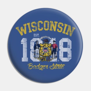 Vintage Wisconsin Badger State Pin