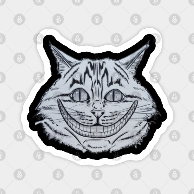 Cheshire kitty Magnet by Cryptid Kitty