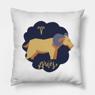 Aries: Born to blaze trails, fearless and bold. Pillow