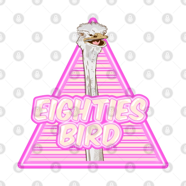 Ostrich Eighties bird by mailboxdisco