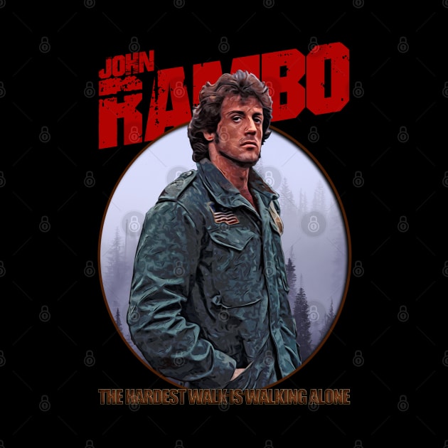 John Rambo Inspired Fan Art Design by HellwoodOutfitters