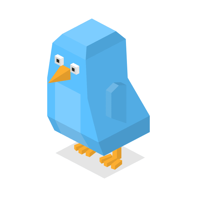 Funny animal - Curious bird by Cubified world