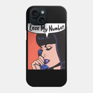 Lose My Number Comic Girl Phone Case