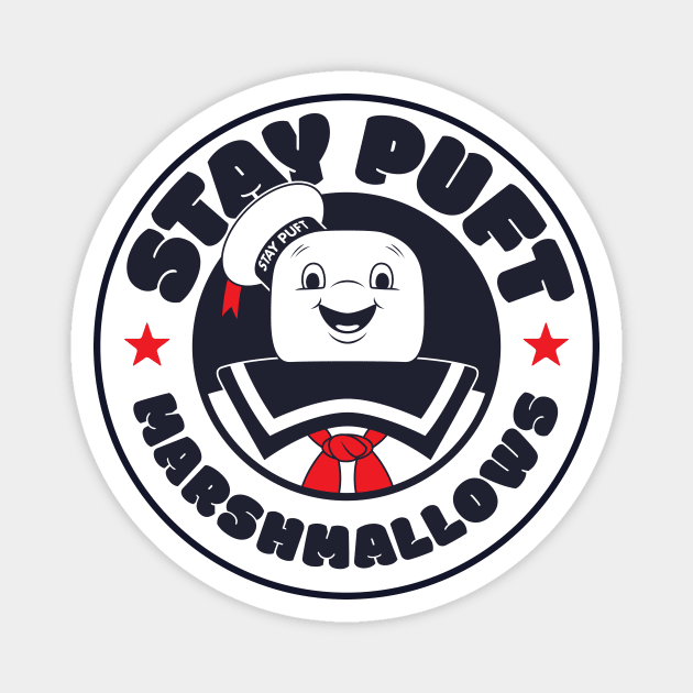 Stay Puft Marshmallows Logo (Ghostbusters) Magnet by GraphicGibbon