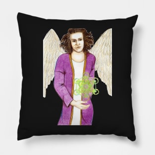 Archangel Metatron the Creator- Dark Blue Pillow