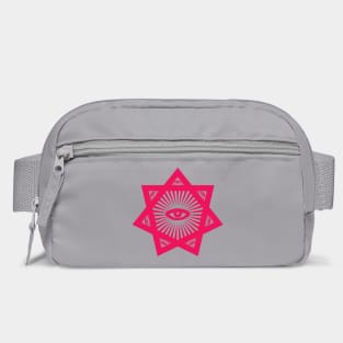 Heptagram 7 Sided Star With All Seeing Eye Scared Geometry Bag