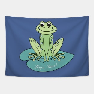 Frog yoga Tapestry