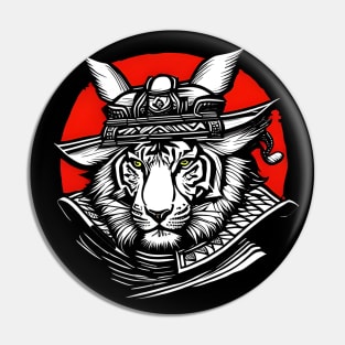 Japanese Samurai Tiger Pin