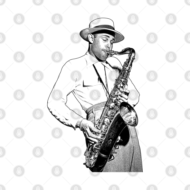 Dexter Gordon by Tina Rogers Arts