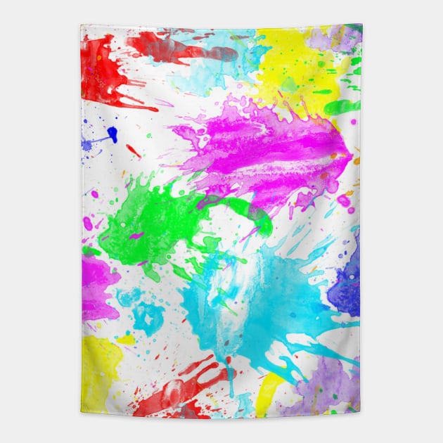 Watercolor splatter effect, brush strokes, spray texture Tapestry by ilhnklv