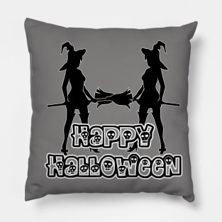 Pretty Halloween Witches - Happy Halloween - 1510201426 Pillow