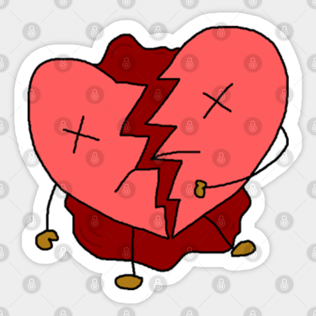 Valentines Day Broken Heart Design - Valentines Day Gift - Sticker | TeePublic Valentines Day Broken Heart Design - Valentines Day Gift - Sticker | TeePublic