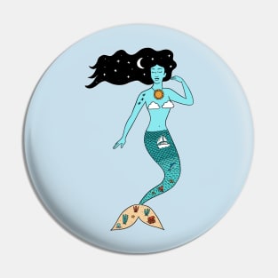 Mermaid Nature Pin