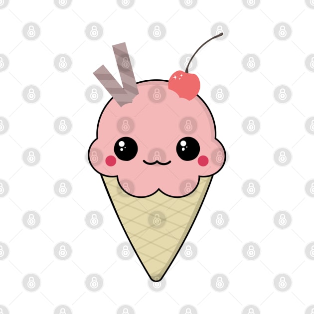 Kawaii Ice Cream by Sasyall