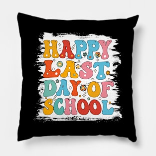 Bleached Happy Last Day Of School Teacher Student Graduation, Kindergarten Pillow