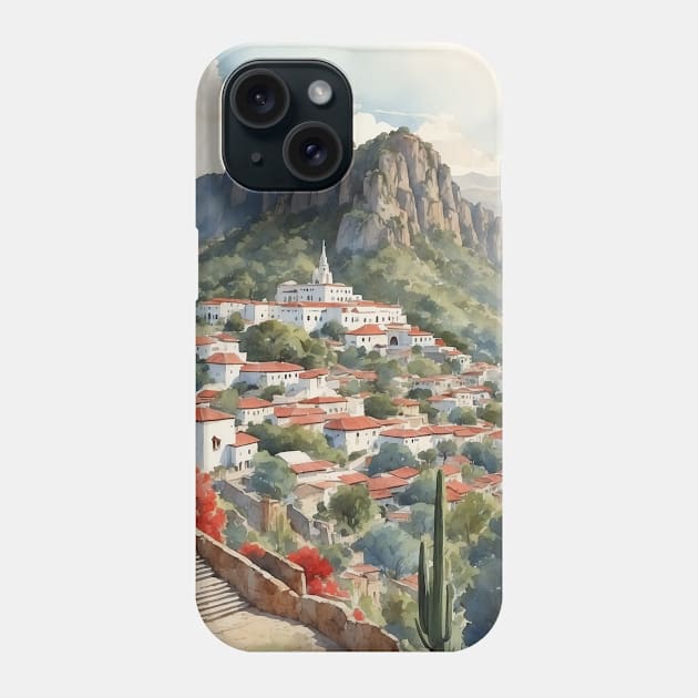 Tepoztlan Morelos Mexico Vintage Tourism Travel Phone Case by TravelersGems