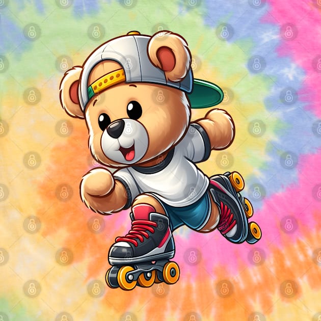 Cute skater bear Kawaii by Teddy Club