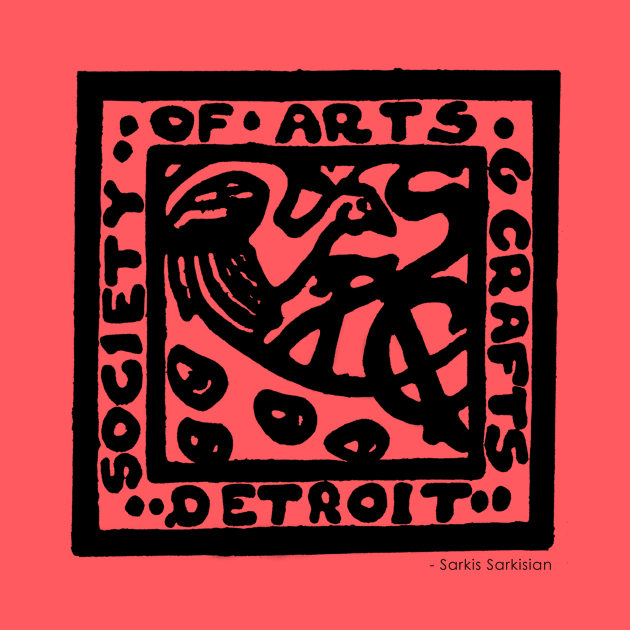 Detroit Society of Arts and Crafts Logo - Black by casiel1969