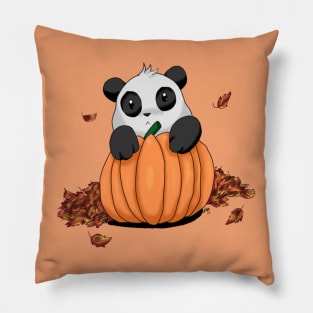 Autumn Panda Pillow