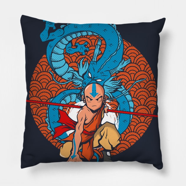 The legend of Kuririn Pillow by Camelo