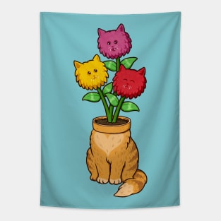 Kitty Cat Plant Tapestry