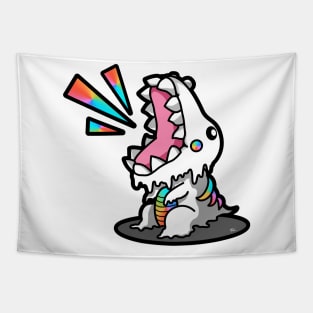 SM3GMASAURUS REX WHITE (RAINBOW) Tapestry