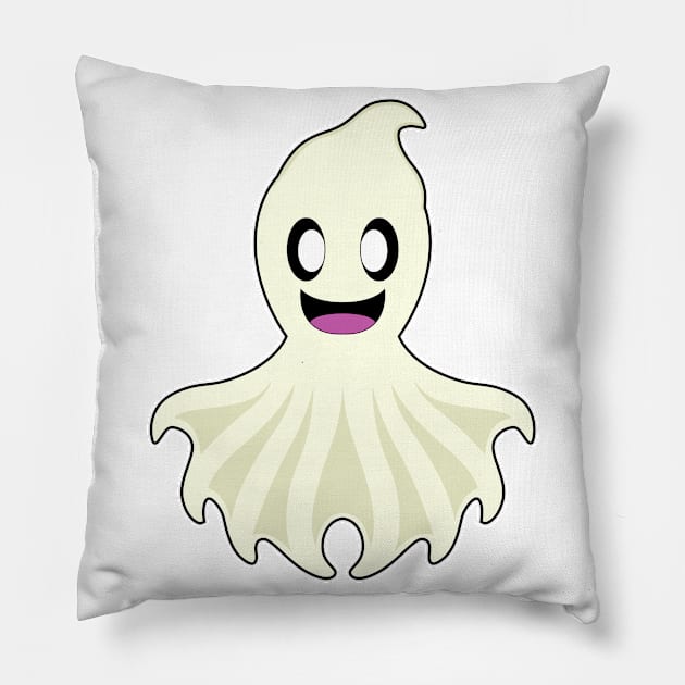 Octopus Ghost Pillow by Markus Schnabel