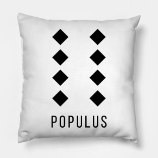 Populus Geomantic Figure Pillow