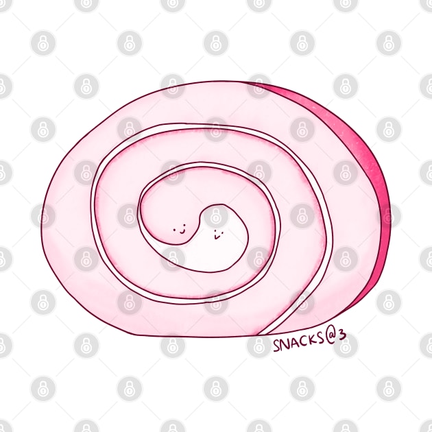 Swissroll in PINK by Snacks At 3