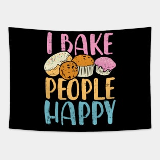 I Bake People Happy Tapestry