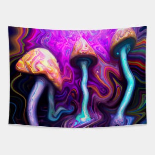 Trippy Shrooms Tapestry