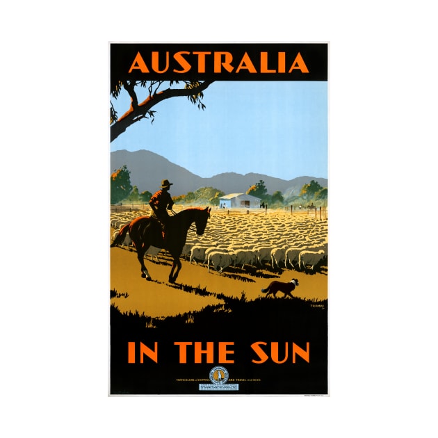 Vintage Travel Poster Australia in the sun by vintagetreasure