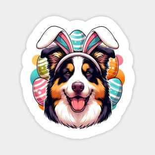 Romanian Mioritic Shepherd Dog Enjoys Easter Festivities Magnet