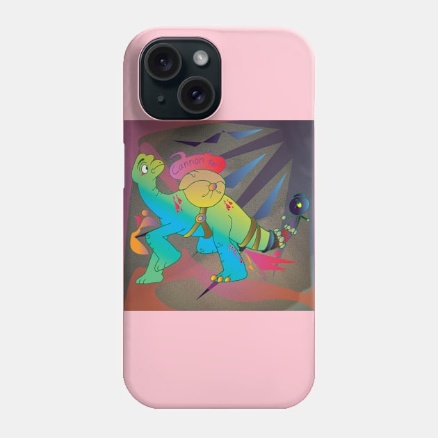 Cannon Tail (in habitat) Phone Case by DinosauriA