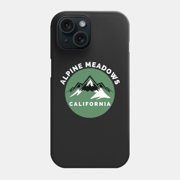 Alpine Meadows Ski Snowboard Mountain California Yosemite - Travel Phone Case by Famgift