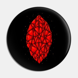 Red diamond Pin