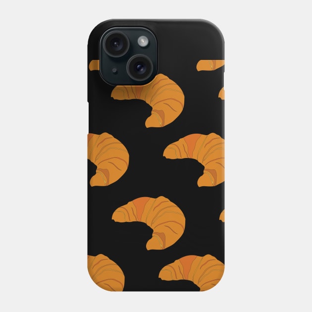 Croissants everywhere Phone Case by Fredonfire