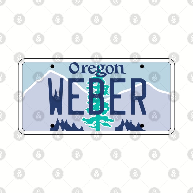 Oregon Weber grill Vanity license plate by zavod44