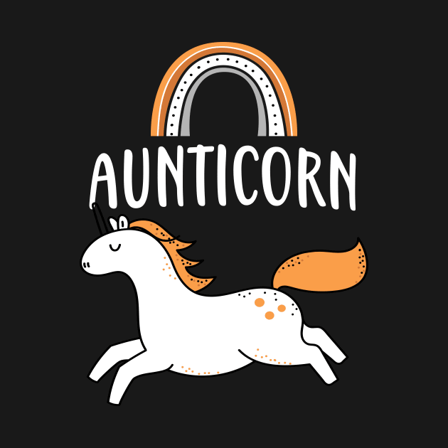 Aunticorn Aunt Cute Unicorn Family Women by Foxxy Merch