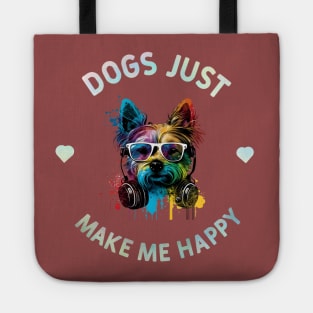 Dogs Just Make Me Happy Tote