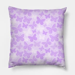 Purple Butterflies Pattern Pillow