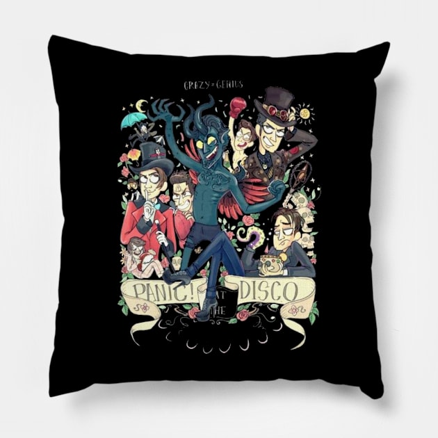 PANIC! AT THE DISCO MERCH VTG Pillow by mountain_daisy_design