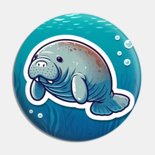 Baby Manatee Pin