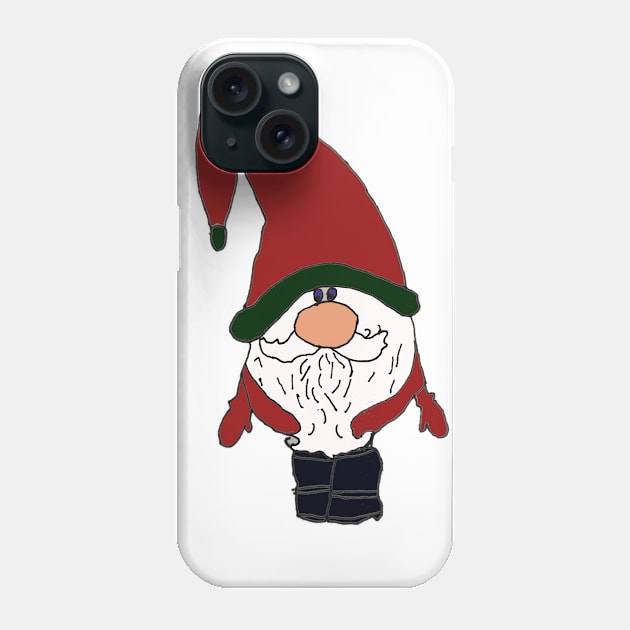 Santa Gnome Phone Case by Creastore